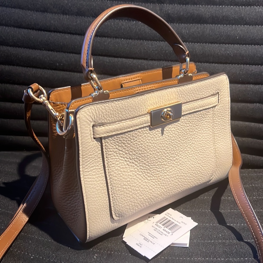 Coach Mini Lane Top Handle In Colorblock EXCELLENT